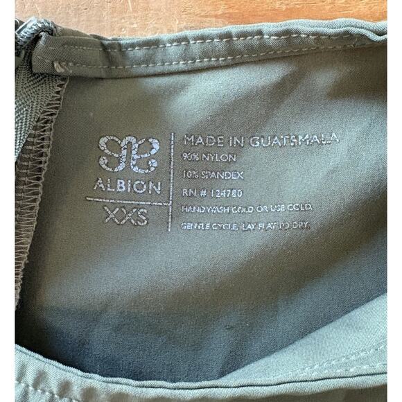 Albion Women’s Cap sleeve Jet Setter jumpsuit size XXS Green P1 - Picture 3 of 7